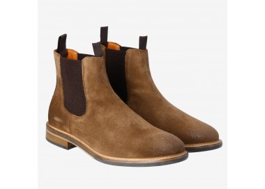 Bottines Pilot Chelsea daim Fango de la marque Schmoove.