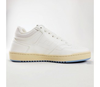 Baskets Vegan Retro 90s de couleurs White Cherry Sky de la marque Flamingo Life.