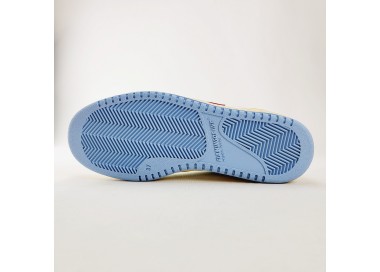 Baskets Vegan Retro 90s de couleurs White Cherry Sky de la marque Flamingo Life.