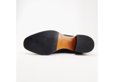 Bottines Chelsea Roncherolle en cuir Noir de la marque Muratti Paris.