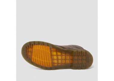 Bottines 1460 f en cuir Dark Brown Crazy Horse de la marque Dr Martens.