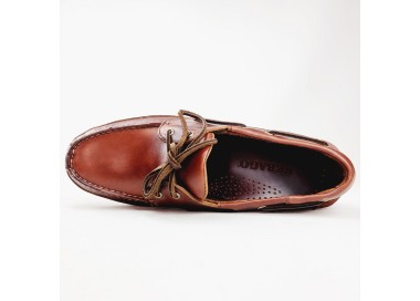 Sebago Schooner - Chaussures Bateau Homme En Cuir | Semelle Caoutchouc Antidérapante | Cousu Main | Style Maritime