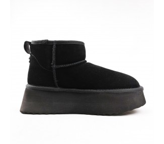 Bottines fourrées Campfire en suede Black de la marque Steve Madden.