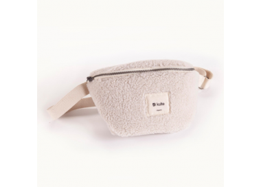 Banane Sherpa en textile (effet fourrure mouton) Off White de la marque KULTE.
