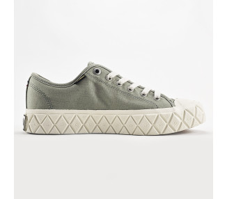 Tennis Palla ace canvas en coton biologique Abbey Stone de la marque Palladium.
