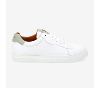 Basket Spark clay en cuir et nubuck white Aqua de la marque Schmoove.