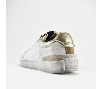 Tennis Lane Moon en cuir et daim White de la marque Pépé Jeans.