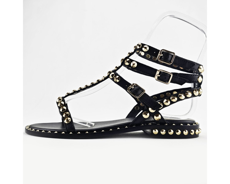Sandales Play en cuir Noir de la marque ASH.