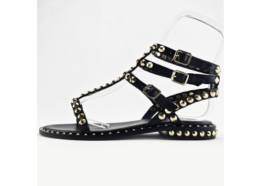 Sandales Play en cuir Noir de la marque ASH.