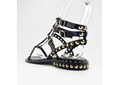 Sandales Play en cuir Noir de la marque ASH.