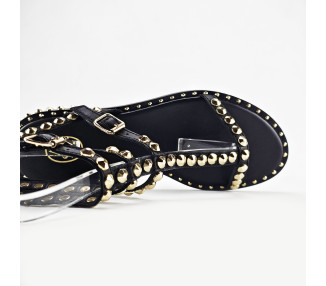 Sandales Play en cuir Noir de la marque ASH.