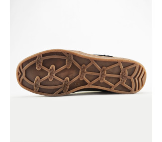Baskets Risy en cuir Or Noir de la marque SMR23/SEMERDJIAN.