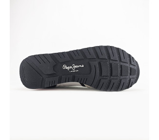 Baskets Brit Road en daim et toile Grey de la marque Pépé Jeans.