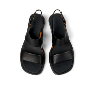 Sandales k201486 en cuir Noir de la marque Camper.