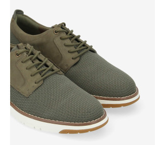 Derbies Echo 2 derby en mesh et nubuck vert de la marque Schmoove.