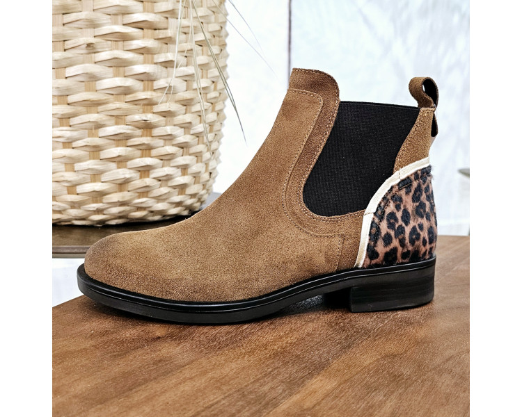 Bottines Dean en daim Marron de la marque MKD.