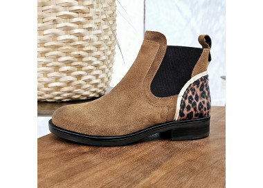 Bottines Dean en daim Marron de la marque MKD.