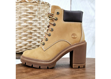 Bottines Alligton height mid en nubuck Wheat de la marque Timberland.