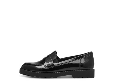 Mocassins 24312 en vernis Noir de la marque Tamaris.