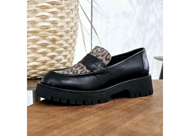 Mocassins 11244 en cuir Noir Fango de la marque We Do.