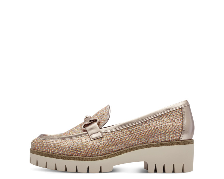 Mocassins 24424 en tissus Bronze de la marque Tamaris.