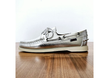 Dockside met en cuir Argent de la marque Sebago.
