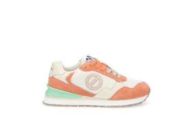 Baskets Tova Runner en daim et tissus Melon Dove Beige de la marque No NAME