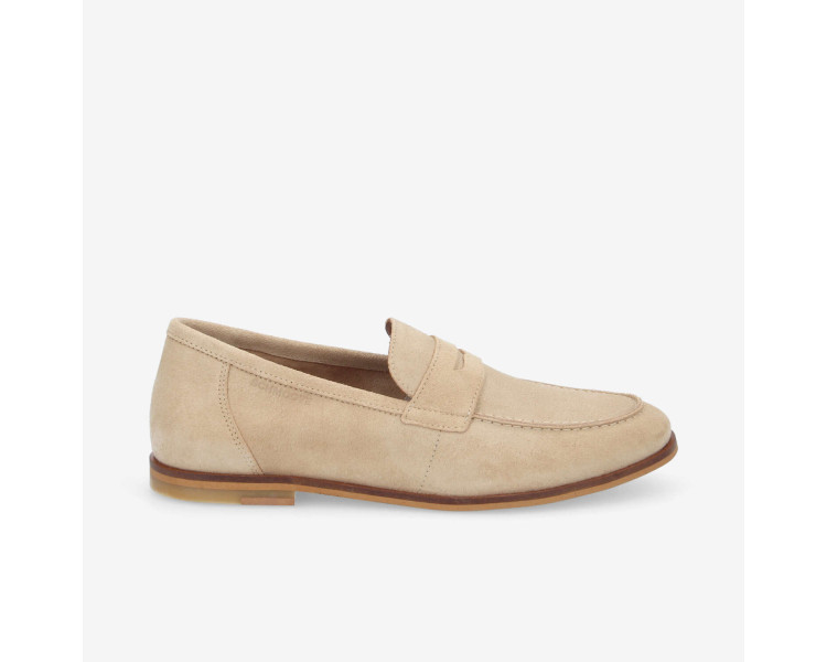 Mocassins smart moc en daim light beige de la marque Schmoove.