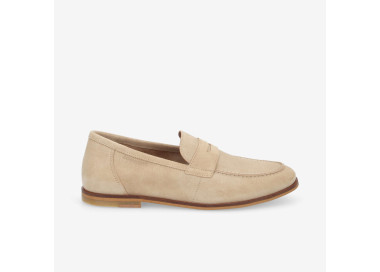 Mocassins smart moc en daim light beige de la marque Schmoove.