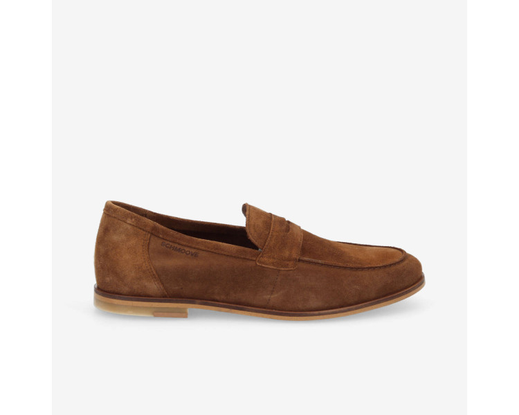 Mocassins Smart moc en daim Tabacco de la marque Schmoove.