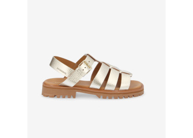 Sandales Malta en cuir Or de la marque Schmoove.