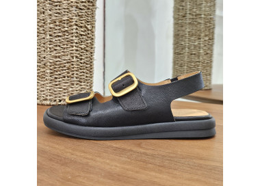 Sandales Inge en cuir Noir de la marque Minka.
