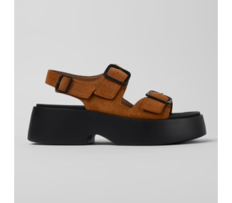 Sandales k201712 en daim Marron de la marque Camper.