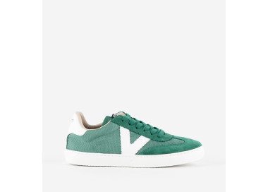 Baskets 126193 en toile et daim Vert de la marque Victoria.