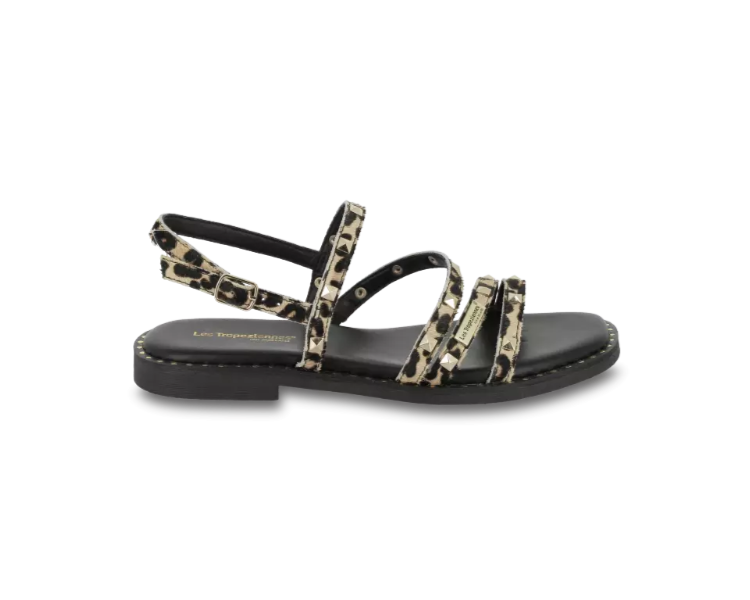 Sandales Corabel en cuir Leopard de la marque LES TROPEZIENNES.