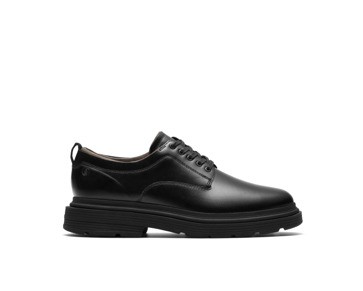 Derby Badbury lace en cuir Noir de la marque Clarks.