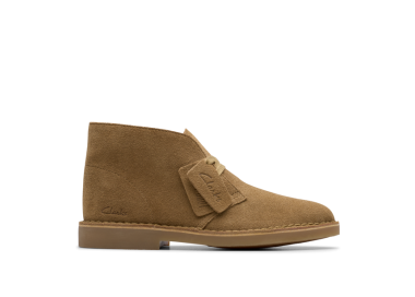 Bottines Desert boot evo en suede Beige de la marque Clarks .