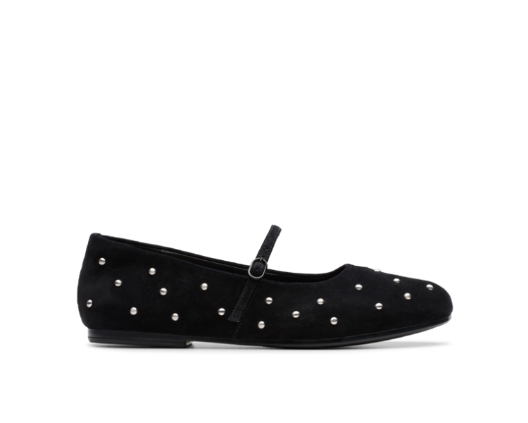 Babies Livia stud en suede noir de la marque Clarks.