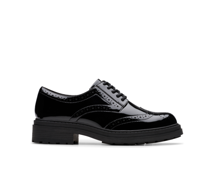 Derby Orinoco 3 en vernis noir de la marque Clarks.