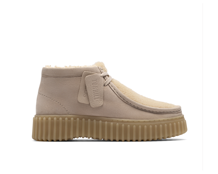 Bottines Torhill moss en nubuck sand warm de la marque Clarks.