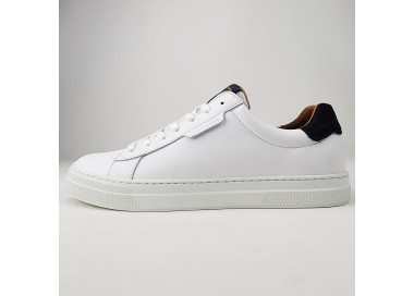 Tennis Spark Clay en cuir White Azul de la marque SCHMOOVE.