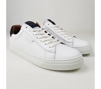 Tennis Spark Clay en cuir White Azul de la marque SCHMOOVE.