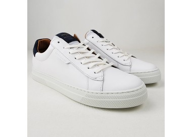 Tennis Spark Clay en cuir White Azul de la marque SCHMOOVE.